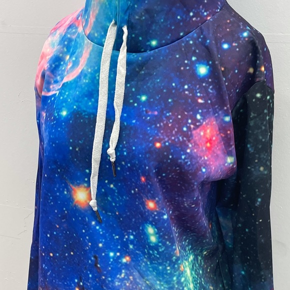 🪐 L/XL Cosmic Hoodie w/ Front Pocket 💫 - Picture 3 of 7